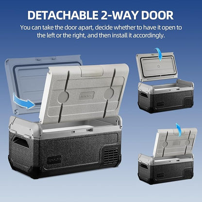 12V Car Refrigerator, 32QT Portable Fridge Freezer