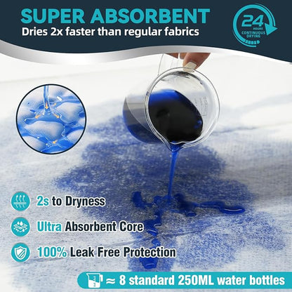 AAY Extra Large 40"x36" Disposable Underpads for Incontinence, 100 Count | Super Absorbent, Leak-Proof, Bed Pads for Adults, Elderly, Kids, Pee Pads, Chucks Pads, Furniture & Surface Protection Pad