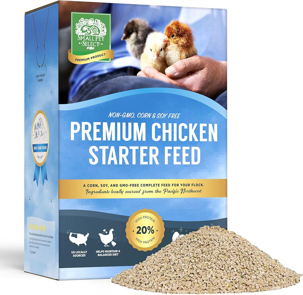 Small Pet Select - Chicken Starter Feed (Corn-Free/Soy-Free/Non-GMO), 20lb