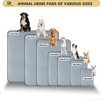 DAHAPYBOO Extra Large Washable Pee Pads for Dogs 36x72,2Pack | Reusable Puppy Pads for Dogs Non-Slip Waterproof Pet Training Pads for Crate, Playpen, Bed, Sofa,Whelping Box, Potty Training