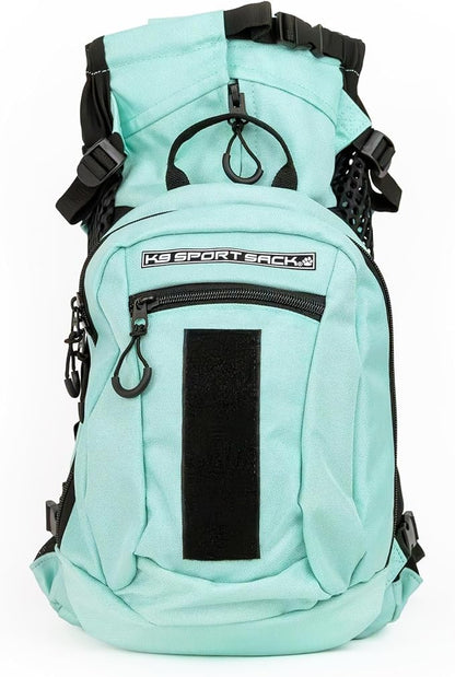 K9 Sport Sack Plus 2 - Large, Summer Mint - Ideal for Dogs 20-22” Long - Adjustable, Backpack-Style Carrier with Multi-Functional Storage Pack, Thick Shoulder Straps & Padded Back Panel