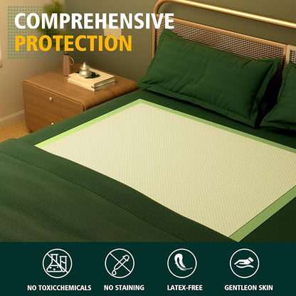 MILDPLUS Disposable Bed Pads 40"X40" 50pcs Extra Large Pee Pads | Incontinence Bed Pads, Heavy Duty Super Absorbent Underpads, Waterproof Chucks Pads for Adults, Elderly or Pets, 100x100CM