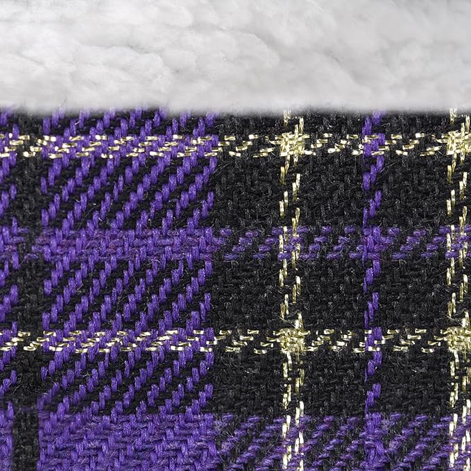 GAMUDA Small Dog Harness Collar and Leash Set, Step in No Chock No Pull Soft Mesh Adjustable Dog Vest Harnesses Plaid Reflective for Dogs Puppy Cats Kitten Rabbit (Warm Purple, XL)