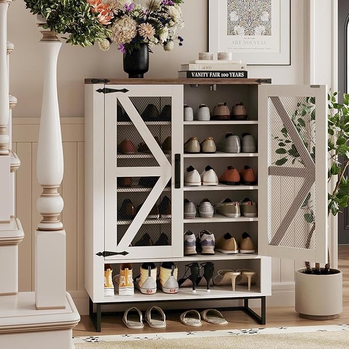Maupvit 42.1" Farmhouse Shoe Cabinet
