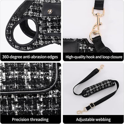Wakytu Dog Lift Harness Dog Carrier Sling for Small Dogs & Cats,L | stylish puppy sling carrier with handle & pocket,adjustable leash,walking & travel