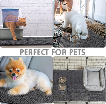 Amylove 4 Pcs Guinea Pig Cage Liner Guinea Pig Bedding Washable Fleece Pee Pads Reusable Small Animals Training Mat Small Animal Sleeping Bed for Bunny Hamster(Dark Gray,12 x 12 Inch)