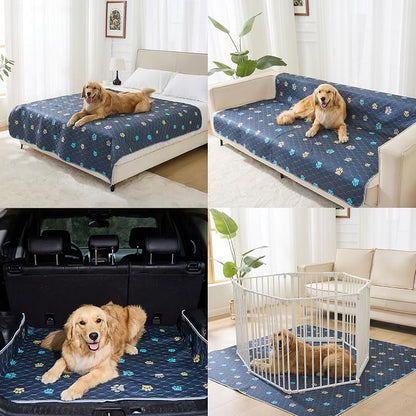 Aitmexcn Washable Pee Pads for Dogs, 36"x36", 2 Pack Large Reusable Puppy Training Pads, Heavy Absorbency, Leak-Resistant Non-Slip Dog Mats for Whelping, Playpens, Crates and Senior Dogs