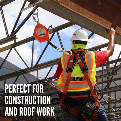 Warthog Comfort MAXX - Safety Harness for Construction – Fall Protection Equipment with Removable Belt and Lumbar Support, Side D-Rings, and Padding, OSHA & ANSI Compliant (3XL)