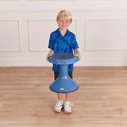 ECR4Kids ACE Active Core Engagement Wobble Stool, 15-Inch Seat Height, Flexible Seating, Powder Blue