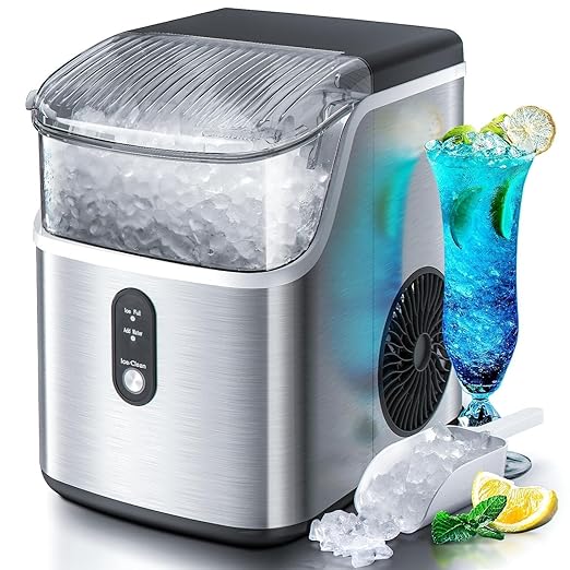 Antarctic Star Nugget Ice Maker Countertop, Chewable Nugget Ice Machine