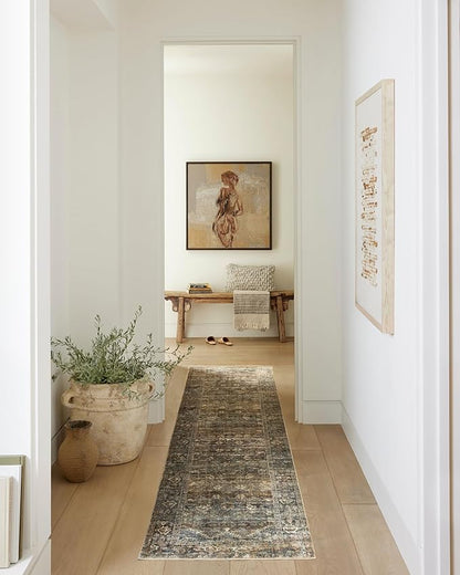 Loloi Amber Lewis Morgan Collection MOG-05 Spice/Lagoon 11'-6" x 14'-6" 38" Thick Area Rug feat. CloudPile Neutral, Room Décor, Vintage Inspired, Livingroom, Bedroom, Dining Area