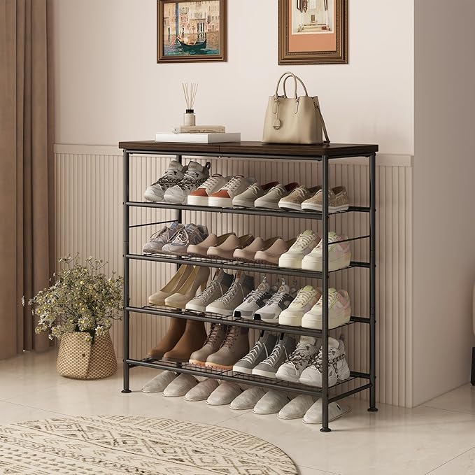 SUOERNUO Shoe Rack Organizer 5 Tier