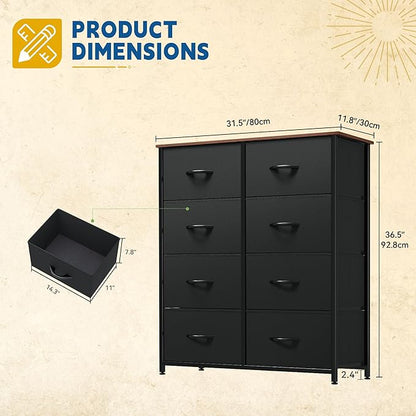 DWVO Dresser with 8 Drawers