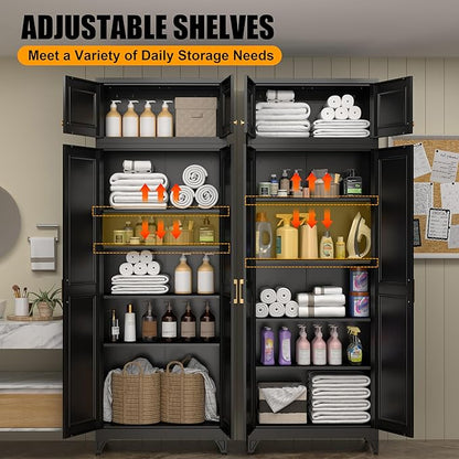 Kitchen Pantry Storage Cabinets, Utility Kitchen Cupboard, Large Steel Cabinets