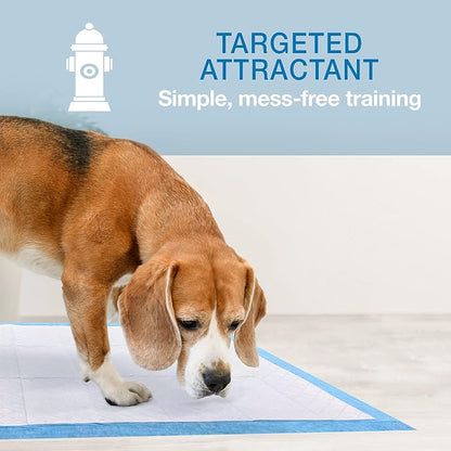 Four Paws Wee-Wee Ultimate Attractant Dog Pee Pads, Grass Scent, 100 Count | Smells like real grass, leak-proof puppy pads, dog housebreaking & potty training, 24-hour floor protection, 22" x 23"