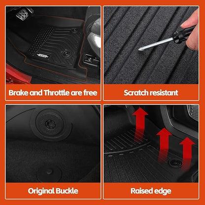 Floor Mats Fit for 2024 2025 Lexus TX TX350 TX550H+ 7 Seats 2nd Row Bench Chairs Floor Mats & Trunk Mat with Backrest Mats and 2nd Backrest Mats Replacement for Lexus TX Accessories