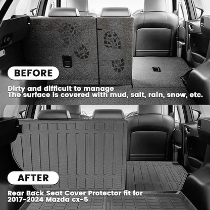 Compatible for 2017-2025 Mazda CX-5 Backrest Mats CX5 Seat Back Cover Rear Seat Protectors for CX5 Accessories