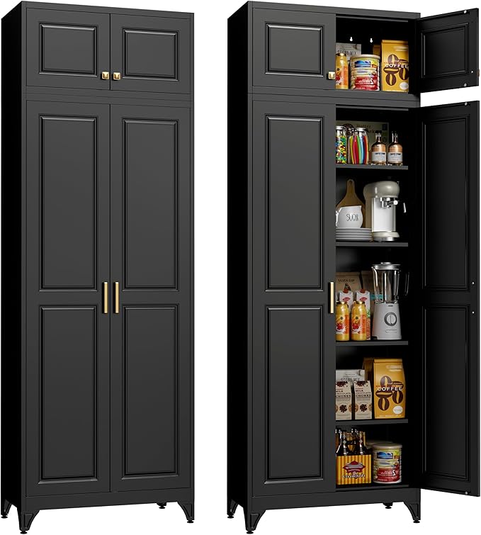 Kitchen Pantry Storage Cabinets, Utility Kitchen Cupboard, Large Steel Cabinets