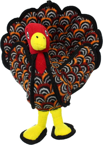 TUFFY® : 2 Pack Turkey Dog Toy: Ultra Durable Plush Toy with Multiple Layers & Reinforced Seams, Washable and Floats, Original Construction