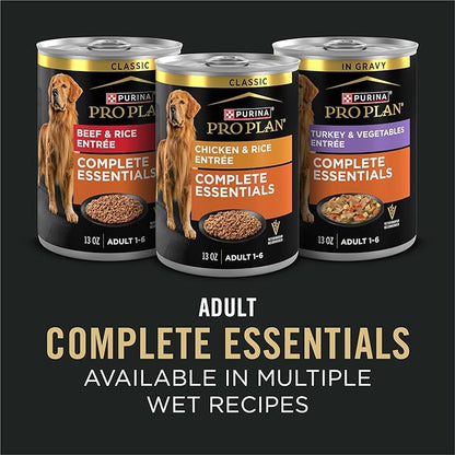 Purina Pro Plan Complete Essentials Shredded Blend Turkey and Rice Dog Food Dry Formula with Probiotics for Dogs - 5 lb. Bag