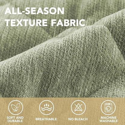 H.VERSAILTEX Chenille Couch Cover for Dogs Washable Soft Fuzzy Chair Covers for Living Room Sectional Sofa Cover Thick Pet Couch Cover Protector Non-Slip Dog Bed Cover(Tender Green, 28" x 34")