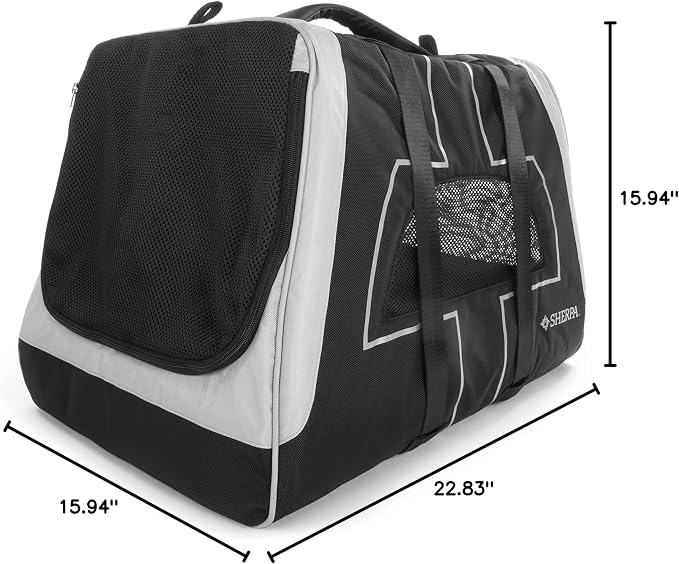 Sherpa Forma Frame Crash-Tested Travel Pet Carrier - Black, Extra Large