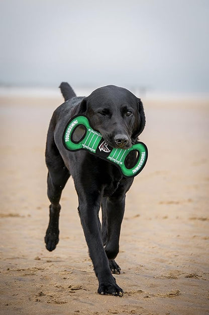 NFL Football Field DOG TOY with Squeaker. - ATLANTA FALCONS - For Tug, Toss, and Fetch. - Tough & Durable PET TOY