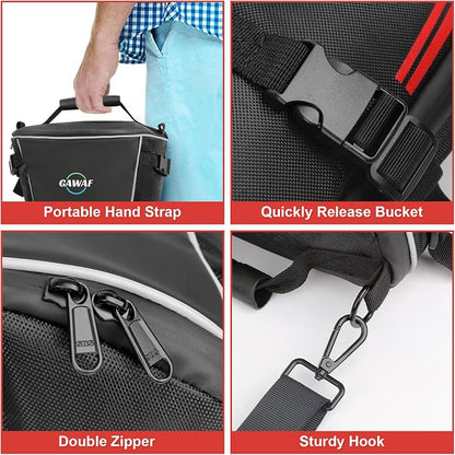 Motorcycle Tail Bag, Upgrade 15L Waterproof Sports Motorbike Rear Seat Bag with Shoulder Strap, Motorcycle Tank Bag For Storage Saddle Bag Dirt Bike Accessories