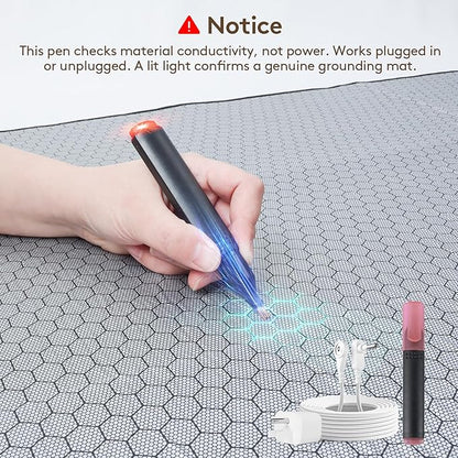 XKETA Graphene Grounding Mat for Bed: Indoor Earth Therapy for Better Sleep & Energy Boost – Conductive Sleep Pad with Grounded Benefits – Wellness Gift Kit for Women (King)