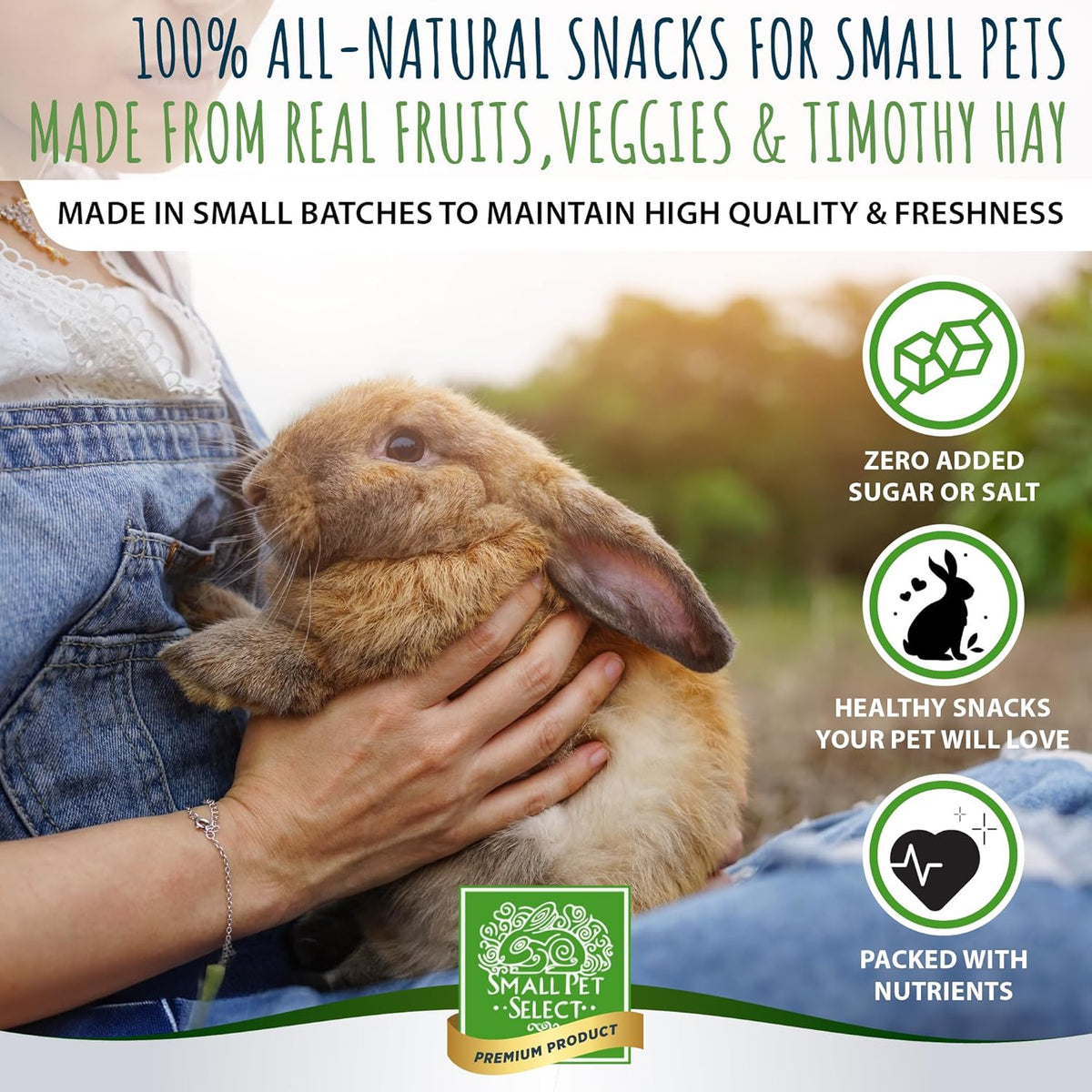 Small Pet Select - Healthy Snackers - Pear/Blueberry