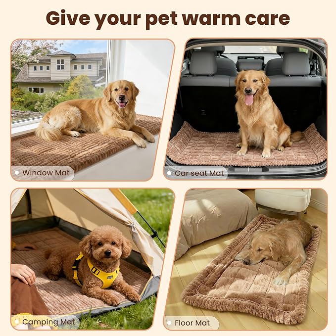 Couch Cover for Dogs Washable, Non-Slip Pet Couch Covers for Sofa, Fuzzy Dog Couch Cover Blanket, Thick, Soft, Plush Couch Cushion Covers for Sofa Protector (Coffee, 27.6" x 59"/70 x 150cm)