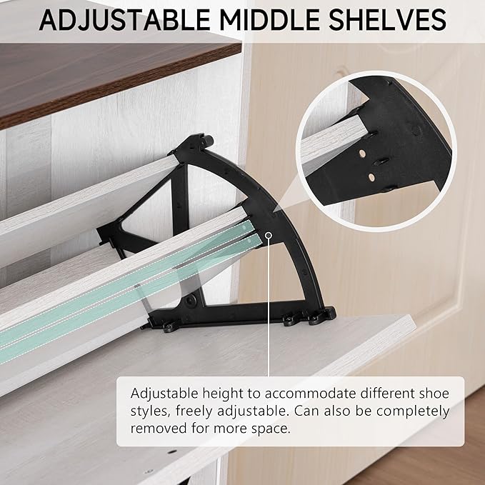 Narrow Shoes Storage Cabinet, Entryway Storage