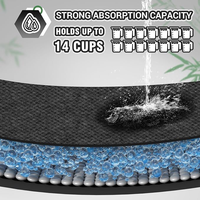 IMMCUTE Extra Large 36"X36" Charcoal Training Pads for Dogs, 30 Count, Activated Carbon Odor Control, XL Pads with Adhesive Strip