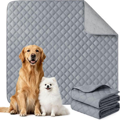 Eterish Reusable Washable Pee Pads for Dogs Large/Extra Large 36'' x 36'' 2 Pack, Absorbent Pet Puppy Dog Training Pads Non-Slip, Waterproof Whelping Potty Pads for Dogs Leak-Proof
