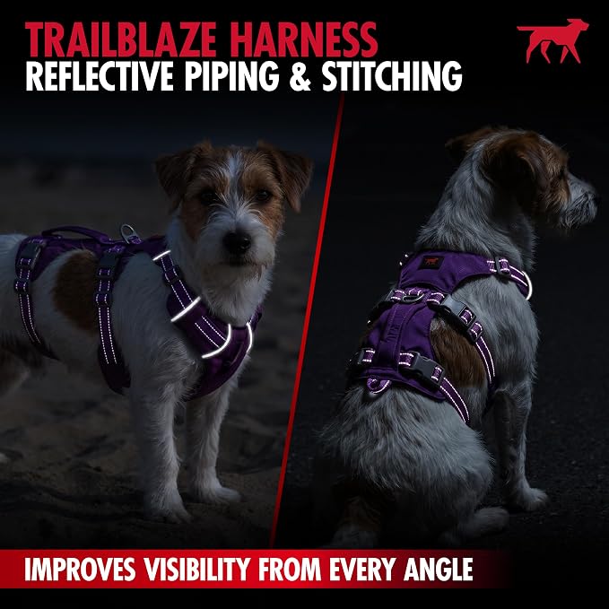 Tuff Pupper Escape Proof Dog Harness for Extra Large Dogs | No Pull Lightweight Adjustable Harness | No Escape Multifunctional Outdoor Pet Gear | Strong Durable Breathable | Secure Comfortable Fit
