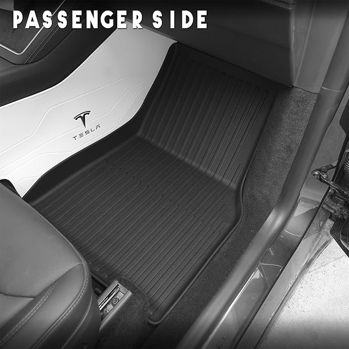 KARPAL Floor Mats Fit for Tesla Model Y Juniper 2025 2026 5-Seat (Not Fit 7 Seats), TPE All Weather Floor Mats & Trunk Mats Backrest Mat 7-PCS for Model Y Juniper Accessories
