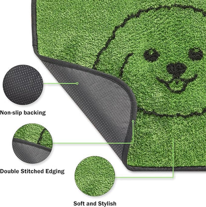 Reusable Puppy Pads , Washable Pee Pads for Dogs 36" x 41" 2 Pack | Super Absorbent & Leakproof Potty Training Pads, Plush Grass-Look With Non-Slip Backing For Crates, Playpens & Small Pets