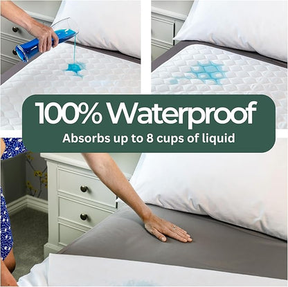 Hygge Sheets®️ Organic Washable Incontinence Bed Pads No Tucks - 52"x34" | 100% Waterproof Reusable Mattress Protector Underpads - Rayon derived from Bamboo