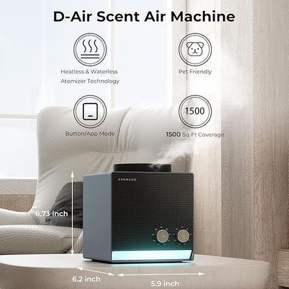 Smart Aroma Scent Waterless Essential Oil Diffuser, Cold Air Tech Scent Air