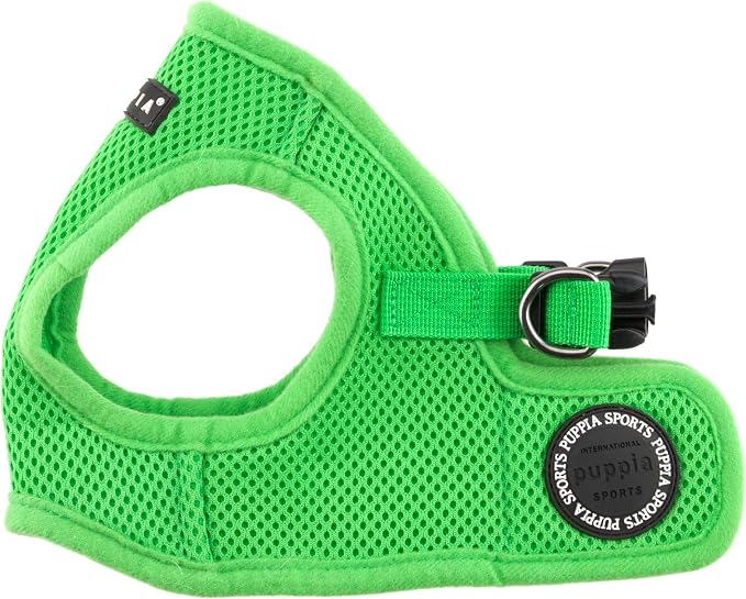 PUPPIA International Harness Soft B Vest, Large, Green