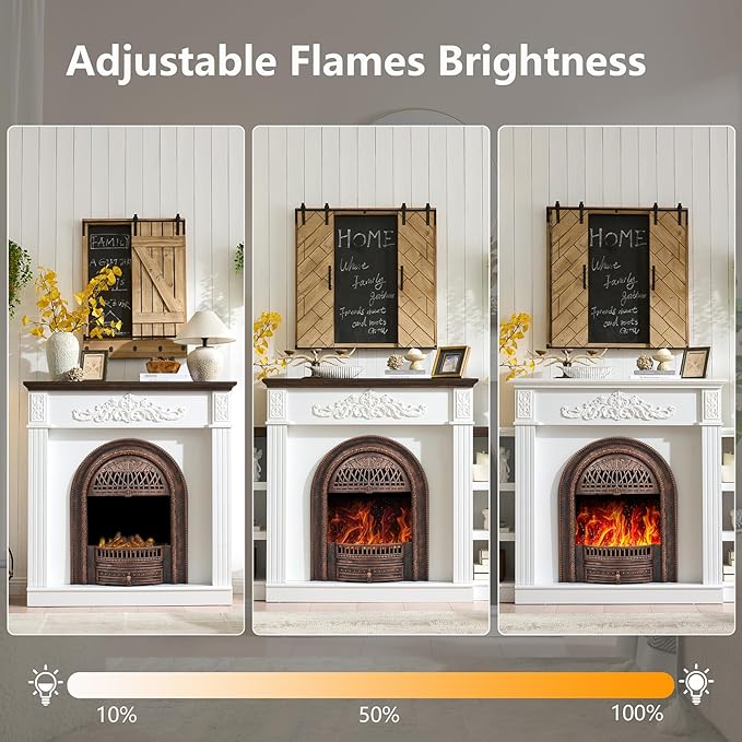 78" Birdcage-Style Electric Fireplace