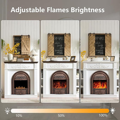 78" Birdcage-Style Electric Fireplace