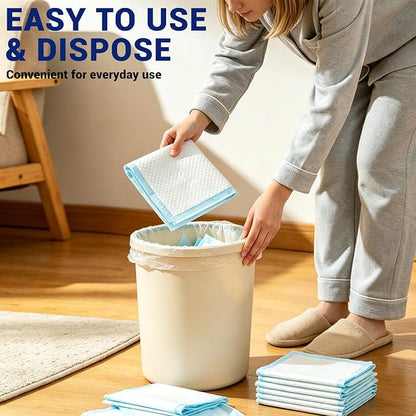 30"x36" Bed Pads Disposable Adult 7-Layer Extra Large 100 Count | Overnight Protection for Incontinence, Super Absorbent Underpads, Quick-Dry, Skin-Friendly, Pee Pads for Dogs, Elderly, Baby