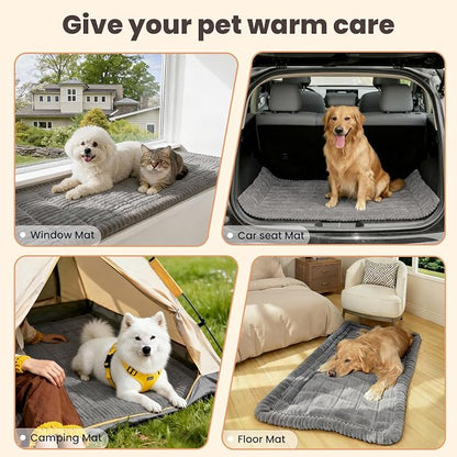 Couch Cover for Dogs Washable, Non-Slip Pet Couch Covers for Sofa, Fuzzy Dog Couch Cover Blanket, Thick, Soft, Plush Couch Cushion Covers for Sofa Protector(Dark Gray, 23.6" x 47.2"/60 x 120cm)