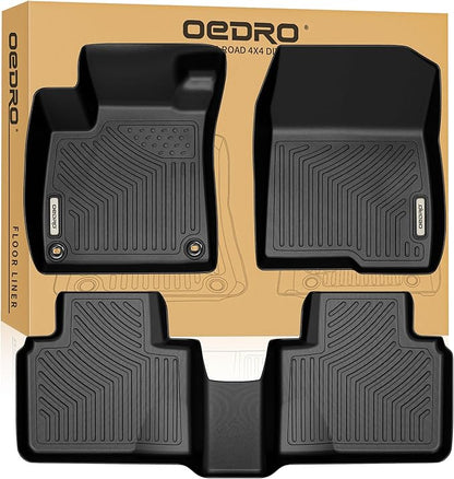 OEDRO Floor Mats Fits for Honda Accord Sedan 2018-2022 (Gasoline & Hybrid), All Weather Custom Fit Anti-Slip TPE Accord Accessories Floor Liners,1st & 2nd Row