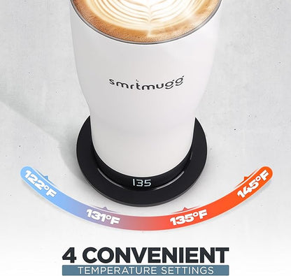 X Heated Coffee Mug 19 oz., 8 Hour Battery Life, Self-Heating, Adjustable Temp