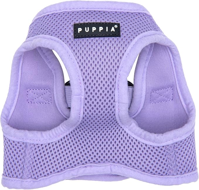 Puppia Soft Vest Dog Harness Step-in Padded Mesh No Choke No Pull Comfortable Walking Running Training for Small Medium Large Dogs, Violet, Medium