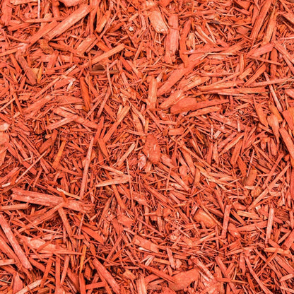Premium Red Wood Mulch for Indoor, Patio, Potting Media, Gardens, Lawns, and Landscaping (1.0 CF - 37 L - 39 QTS)