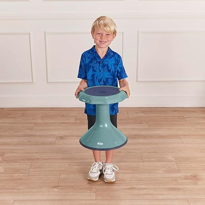 ECR4Kids ACE Active Core Engagement Wobble Stool, 15-Inch Seat Height, Flexible Seating, Seafoam