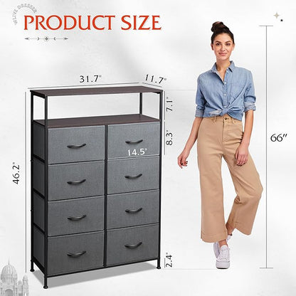 WLIVE Fabric Dresser for Bedroom